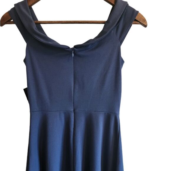 Lulu's Blue Off the Shoulder Mini Dress - Picture 3 of 7